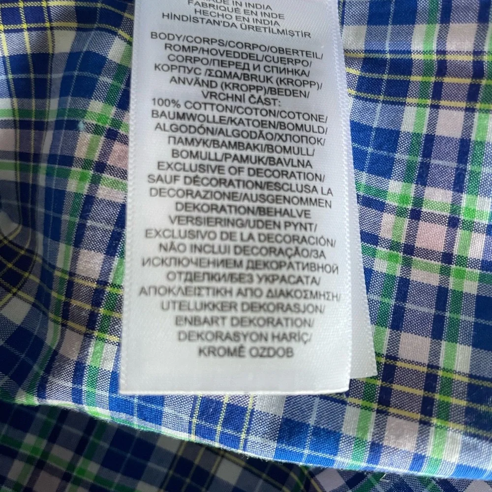 NWT Ralph Lauren Boys Plaid Shirt, Size L-14/16